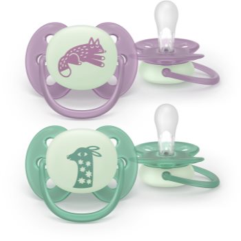 Philips Avent Ultrasoft Night SCF094/04 6-18m suzetă - imagine 2